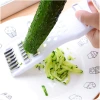 Household kitchen multi-functional vegetable cutter, potato shred cutter, radish shred cutter, cucumber slicer, manual peeler Specification image